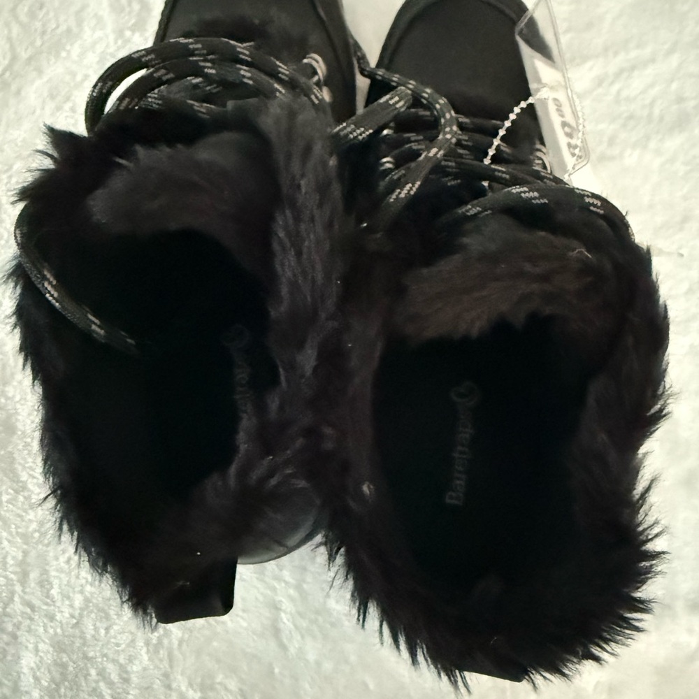 New BARETRAPS Black Maine Faux Fur Lining Women’s Boots Size 5.5   5 1/2 - Picture 6 of 8
